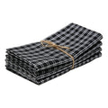 Harrison Plaid Black Napkins