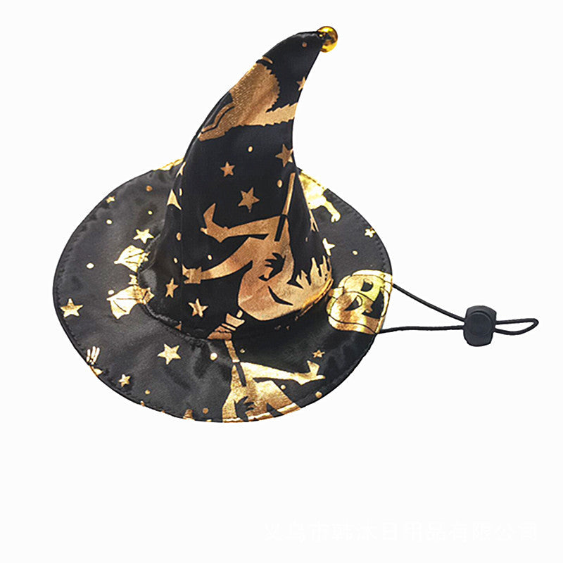 Pet Halloween Printed Wizard Cloak Set Costume