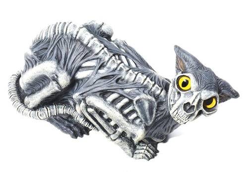 14 inch Zombie Skeleton Cat Halloween Prop