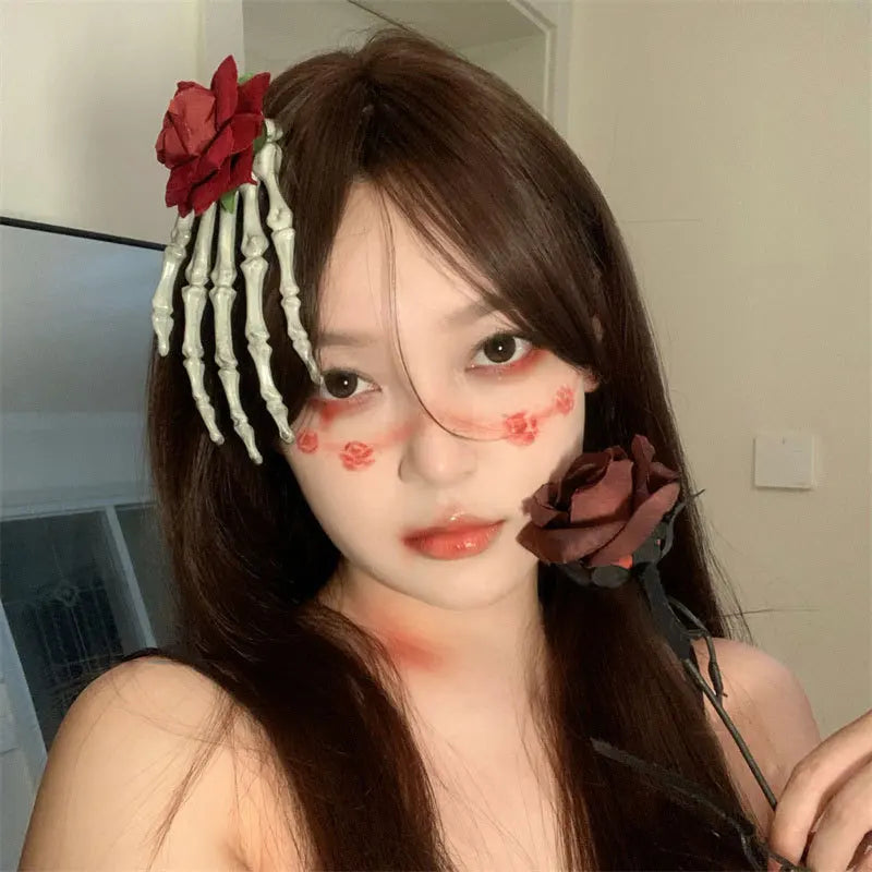 Women's Dark Halloween Headgear Female Beauty Dress Scary Decoration Cute Funny